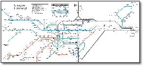Glasgow Edinburgh  NATIONAL RAIL TIMETABLE MAP