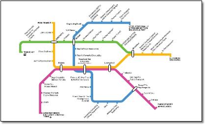 New Urbanist Memes for Transit-Oriented Teens train rail map