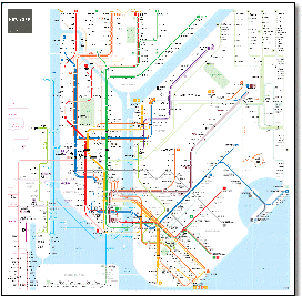 New York subway metro map