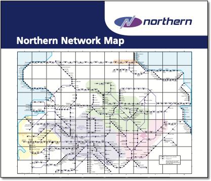 Northern train rail map