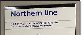 Northern line station map
