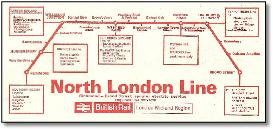 North London line train rail map