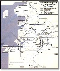 North Western train rail map