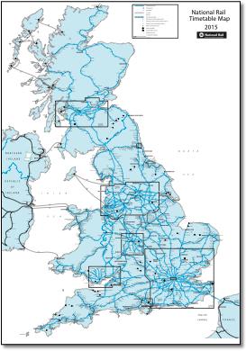 National Rail timetable map 2015