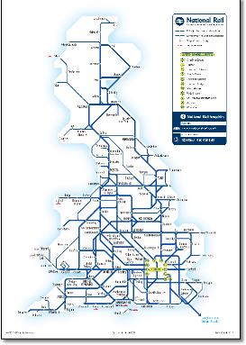 National Rail train map small 2015