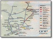 East Anglia train rail map