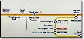 Paddington station design comparison interchange symbol