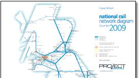 Grreat Britain passenger rail network map
