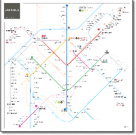 Sao Paulo Metro train / rail map