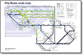SE CityBeam route map SE Network Route Map Jan 2021