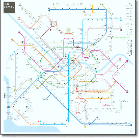 Seoul train / rail map