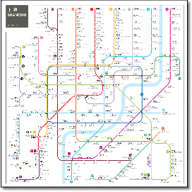 Shanghai metro subway map