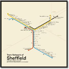 Sheffield Supertram tram map Chris Smere