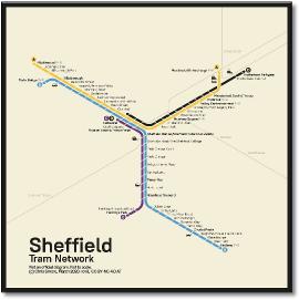 Sheffield Supertram tram map v3 Chris Smere