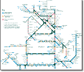 Southern rail train map