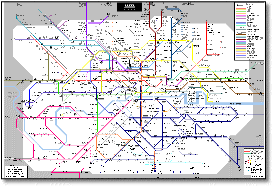 London & South East connections train rail map