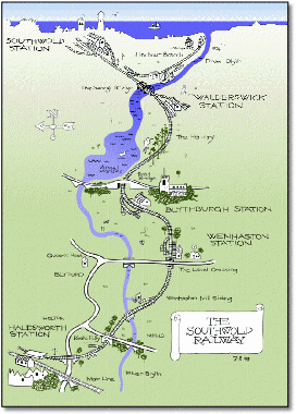 Southwold Railway map
