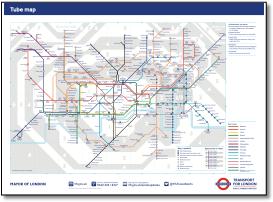 Standard Underground tube map 2015