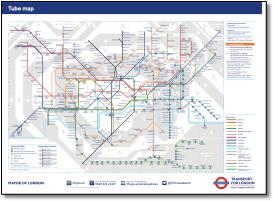 Standard Underground tube map 2016