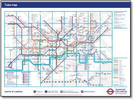 Standard Underground tube map October 2018
