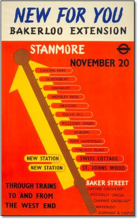 Stanmore Bakerloo line  extension poster