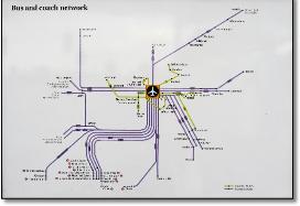 Stansted bus coach map