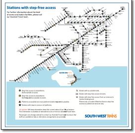 South West Trains L&SE rail map