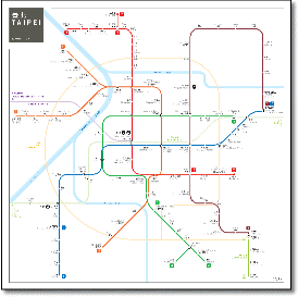 Taipei train / rail map