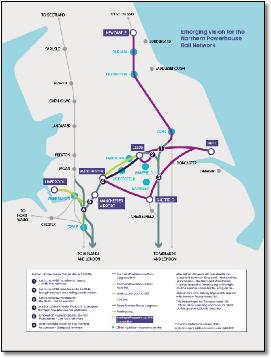 TfN strategic train rail plan map
