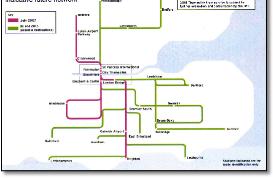 Thameslink train / rail network map