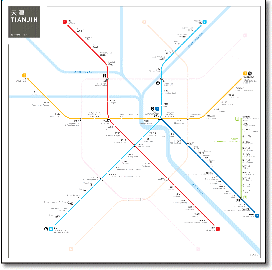Tianjing metro subway map