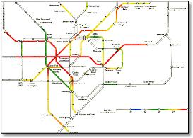 London Underground tube heat map 