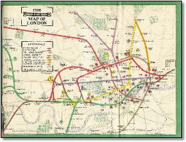 Tube map 1911 Mike Ashworth