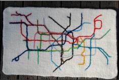Tube map tapestry