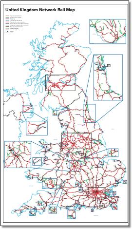 National Rail timetable map
