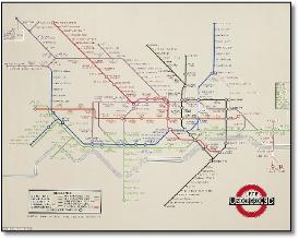London Underground map Underground 1933 London tube map