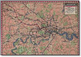 London Underground Underground Reginald Percy Gossop 1926 map 