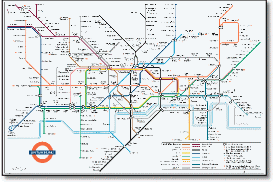 London Untergrund tube map