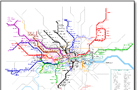 Urban Rail tube map