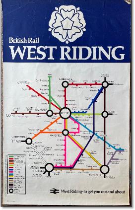 West Riding BR map 1972 