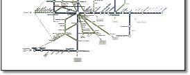 West Midlands rail / train map