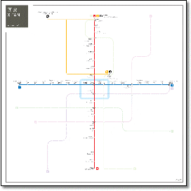 Xian metro subway map